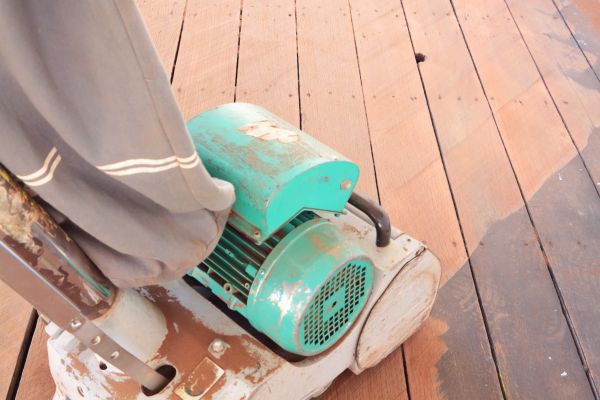 Cedar Deck Sanding in Coeur D Alene